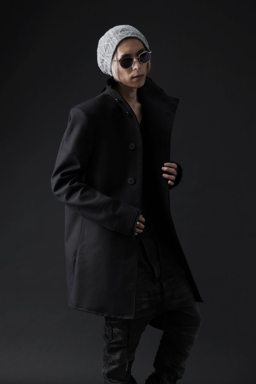 Load image into Gallery viewer, BORIS BIDJAN SABERI HIGH NECK SHORT COAT "COAT 1. SHORT-FIF10008" (BLACK)