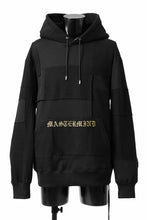Load image into Gallery viewer, mastermind JAPAN SWEAT HOODIE / SWITCH PATCHWORK (BLACK)