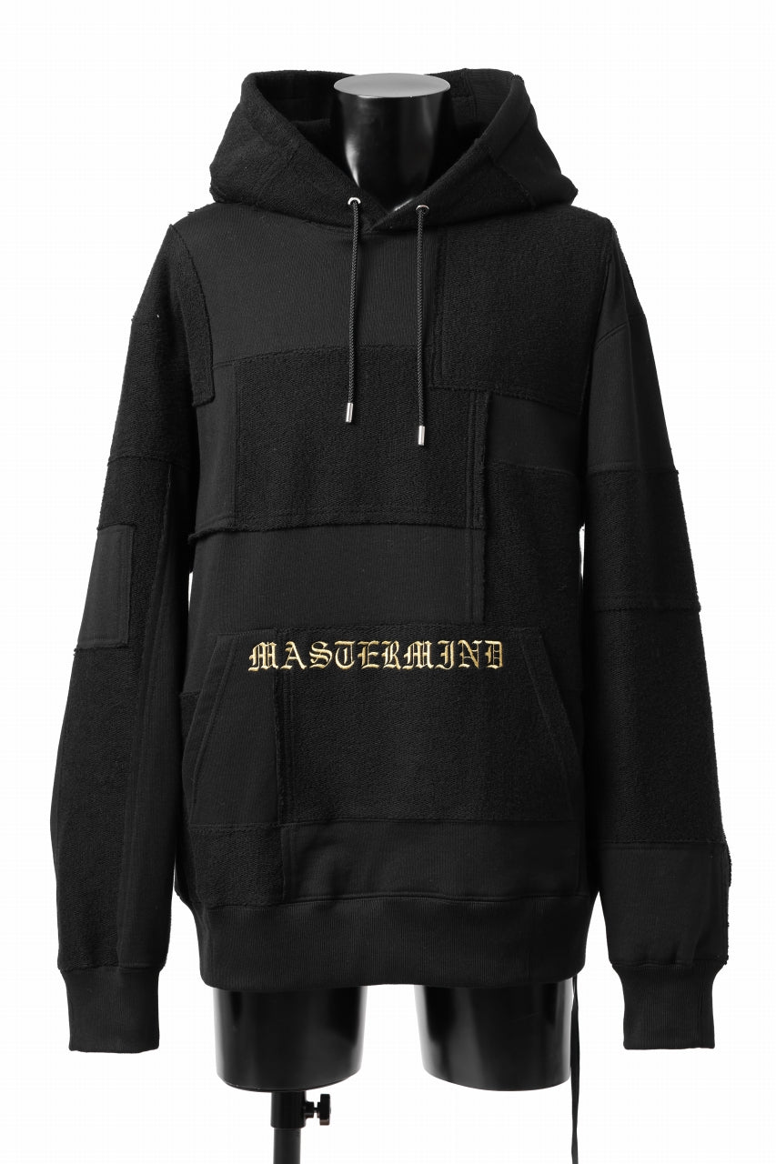 Load image into Gallery viewer, mastermind JAPAN SWEAT HOODIE / SWITCH PATCHWORK (BLACK)