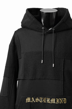 Load image into Gallery viewer, mastermind JAPAN SWEAT HOODIE / SWITCH PATCHWORK (BLACK)