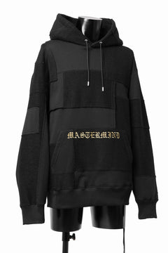 Load image into Gallery viewer, mastermind JAPAN SWEAT HOODIE / SWITCH PATCHWORK (BLACK)