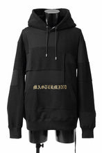 Load image into Gallery viewer, mastermind JAPAN SWEAT HOODIE / SWITCH PATCHWORK (BLACK)