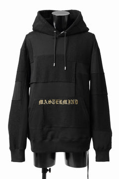 Load image into Gallery viewer, mastermind JAPAN SWEAT HOODIE / SWITCH PATCHWORK (BLACK)