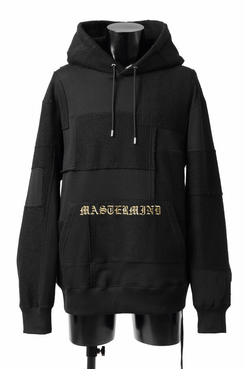 Load image into Gallery viewer, mastermind JAPAN SWEAT HOODIE / SWITCH PATCHWORK (BLACK)