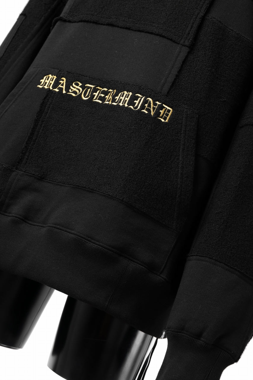 Load image into Gallery viewer, mastermind JAPAN SWEAT HOODIE / SWITCH PATCHWORK (BLACK)