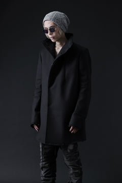 Load image into Gallery viewer, BORIS BIDJAN SABERI HIGH NECK SHORT COAT "COAT 1. SHORT-FIF10008" (BLACK)