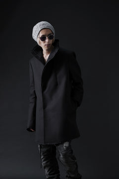 Load image into Gallery viewer, BORIS BIDJAN SABERI HIGH NECK SHORT COAT "COAT 1. SHORT-FIF10008" (BLACK)