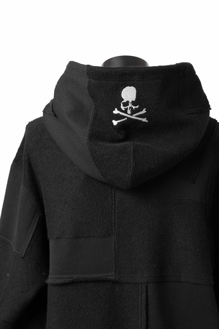 Load image into Gallery viewer, mastermind JAPAN SWEAT HOODIE / SWITCH PATCHWORK (BLACK)