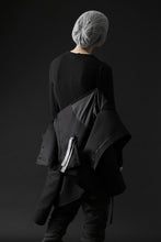 Load image into Gallery viewer, BORIS BIDJAN SABERI HIGH NECK SHORT COAT "COAT 1. SHORT-FIF10008" (BLACK)