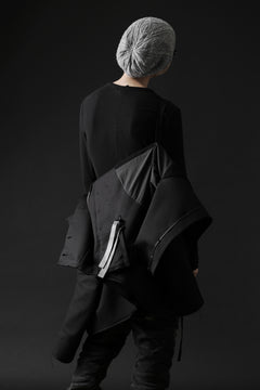 Load image into Gallery viewer, BORIS BIDJAN SABERI HIGH NECK SHORT COAT "COAT 1. SHORT-FIF10008" (BLACK)