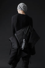 Load image into Gallery viewer, BORIS BIDJAN SABERI HIGH NECK SHORT COAT "COAT 1. SHORT-FIF10008" (BLACK)