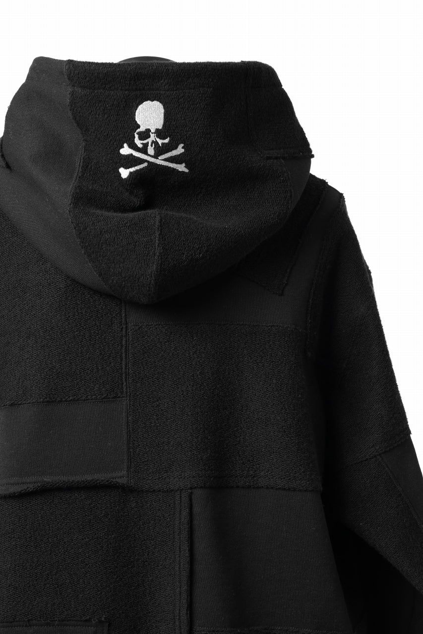 Load image into Gallery viewer, mastermind JAPAN SWEAT HOODIE / SWITCH PATCHWORK (BLACK)