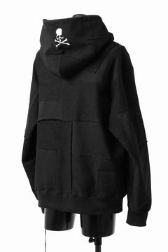 Load image into Gallery viewer, mastermind JAPAN SWEAT HOODIE / SWITCH PATCHWORK (BLACK)