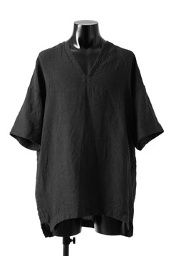 画像をギャラリービューアに読み込む, _vital exclusive minimal tunica tops / shadow stripe soft linen (BLACK)