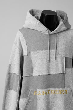 画像をギャラリービューアに読み込む, mastermind JAPAN SWEAT HOODIE / SWITCH PATCHWORK (TOP GRAY)