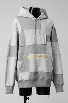 画像をギャラリービューアに読み込む, mastermind JAPAN SWEAT HOODIE / SWITCH PATCHWORK (TOP GRAY)