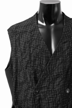 画像をギャラリービューアに読み込む, SOSNOVSKA CHECKER FRONT VEST (CHECK x BLACK)
