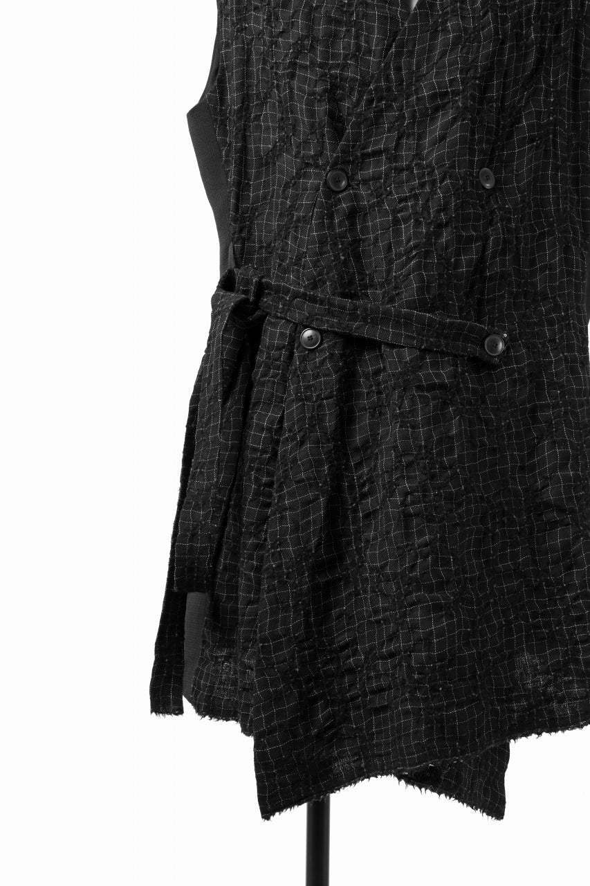 画像をギャラリービューアに読み込む, SOSNOVSKA CHECKER FRONT VEST (CHECK x BLACK)