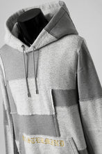 画像をギャラリービューアに読み込む, mastermind JAPAN SWEAT HOODIE / SWITCH PATCHWORK (TOP GRAY)