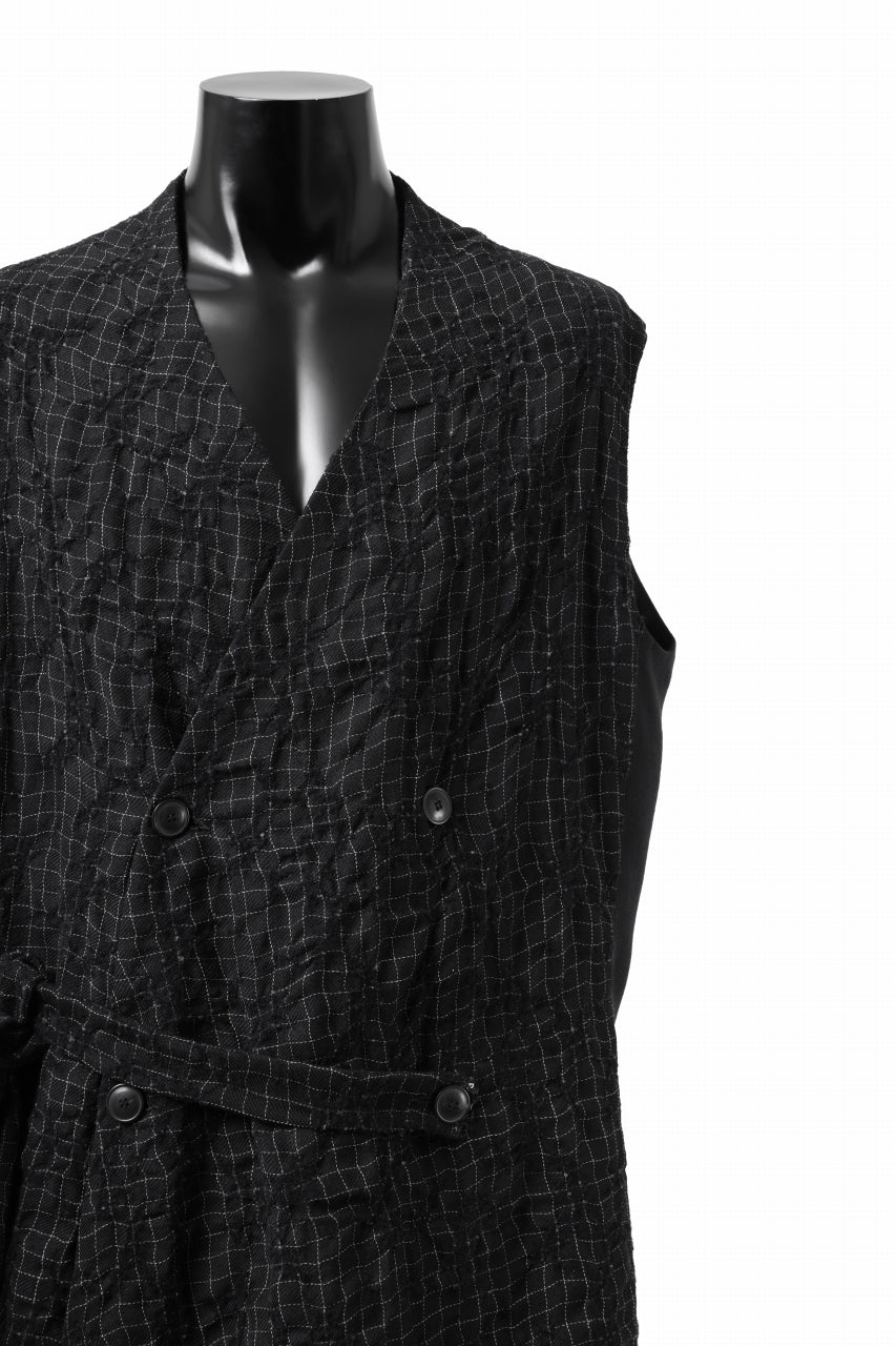画像をギャラリービューアに読み込む, SOSNOVSKA CHECKER FRONT VEST (CHECK x BLACK)
