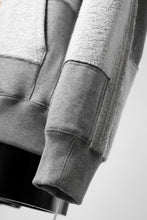 画像をギャラリービューアに読み込む, mastermind JAPAN SWEAT HOODIE / SWITCH PATCHWORK (TOP GRAY)