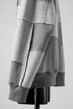 画像をギャラリービューアに読み込む, mastermind JAPAN SWEAT HOODIE / SWITCH PATCHWORK (TOP GRAY)