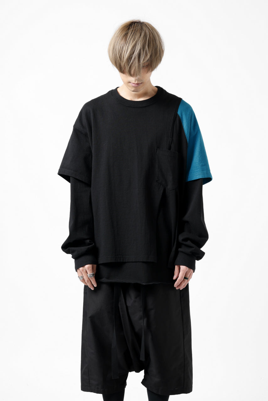 画像をギャラリービューアに読み込む, FACETASM CRAZY LAYERED LS TEE (BLACK)