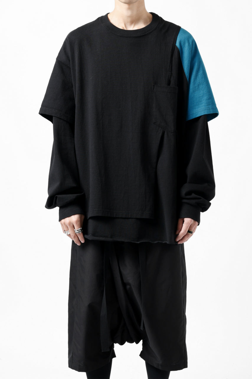 画像をギャラリービューアに読み込む, FACETASM CRAZY LAYERED LS TEE (BLACK)