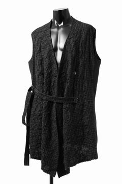 画像をギャラリービューアに読み込む, SOSNOVSKA CHECKER FRONT VEST (CHECK x BLACK)