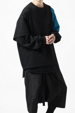 画像をギャラリービューアに読み込む, FACETASM CRAZY LAYERED LS TEE (BLACK)