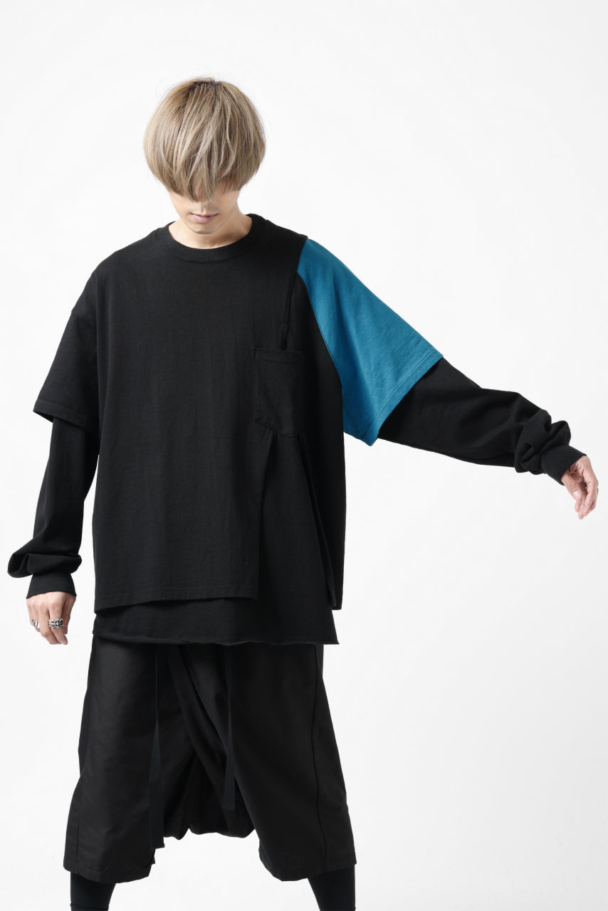 画像をギャラリービューアに読み込む, FACETASM CRAZY LAYERED LS TEE (BLACK)