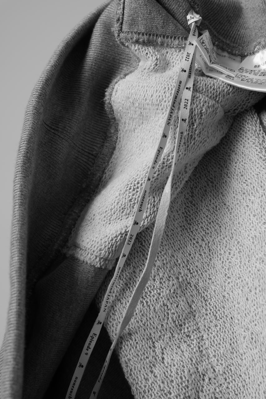 画像をギャラリービューアに読み込む, mastermind JAPAN SWEAT HOODIE / SWITCH PATCHWORK (TOP GRAY)