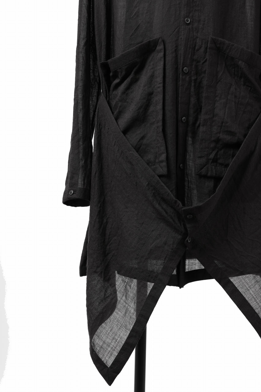 画像をギャラリービューアに読み込む, SOSNOVSKA SAGGING FRONT SHIRT (BLACK)