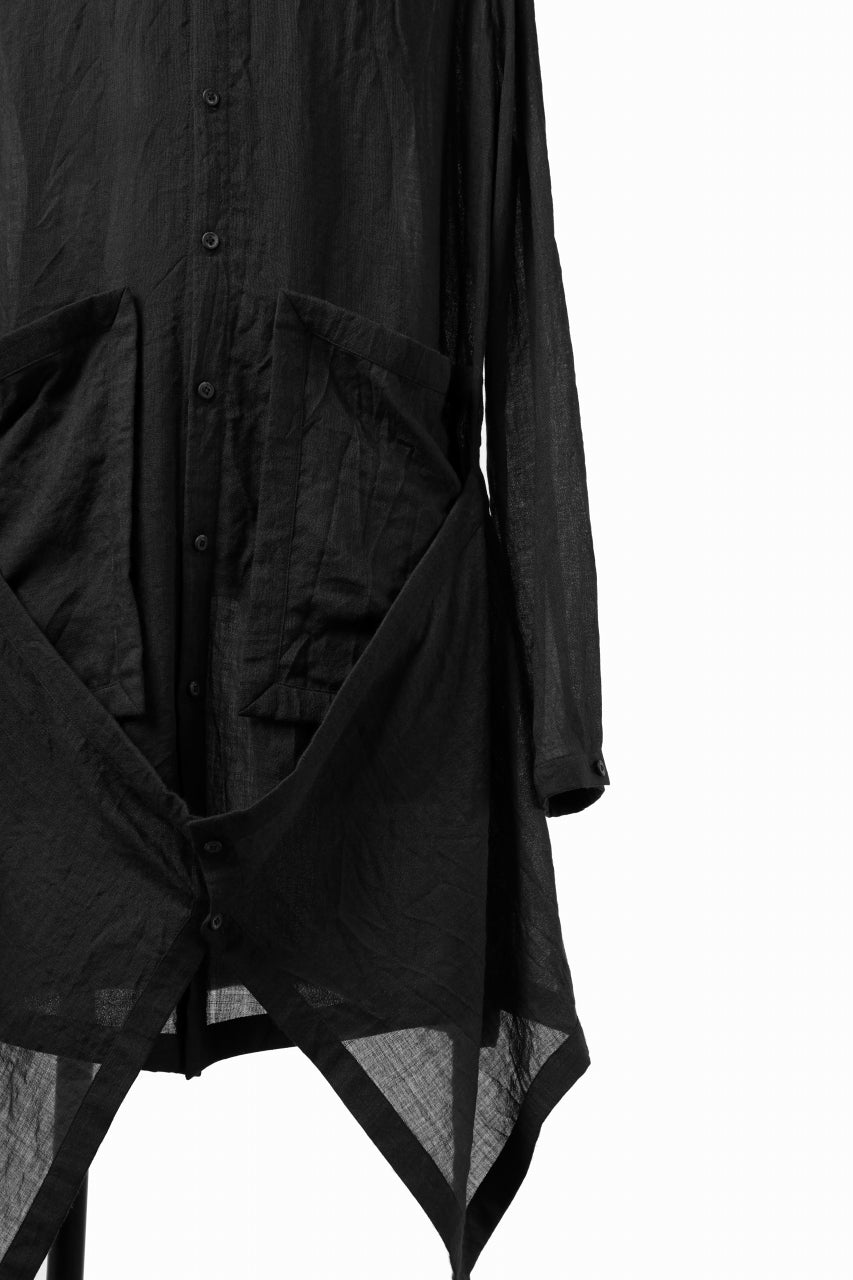 画像をギャラリービューアに読み込む, SOSNOVSKA SAGGING FRONT SHIRT (BLACK)