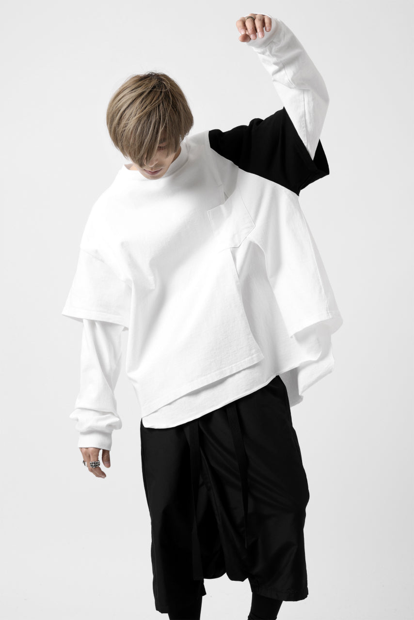 画像をギャラリービューアに読み込む, FACETASM CRAZY LAYERED LS TEE (WHITE)