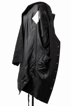 画像をギャラリービューアに読み込む, SOSNOVSKA SQUEEZED STRIPE COAT (BLACK)