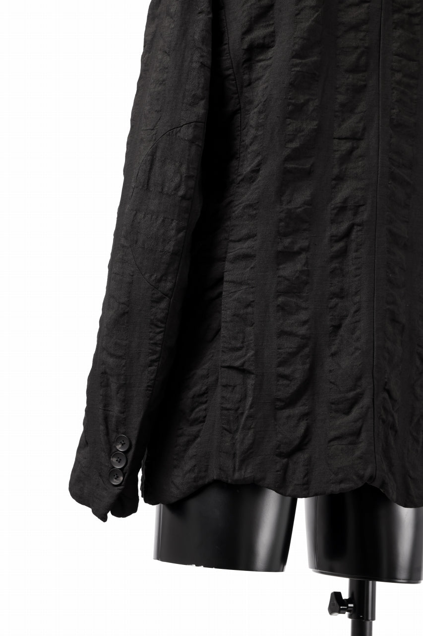 画像をギャラリービューアに読み込む, SOSNOVSKA SQUEEZED STRIPE JACKET (BLACK)