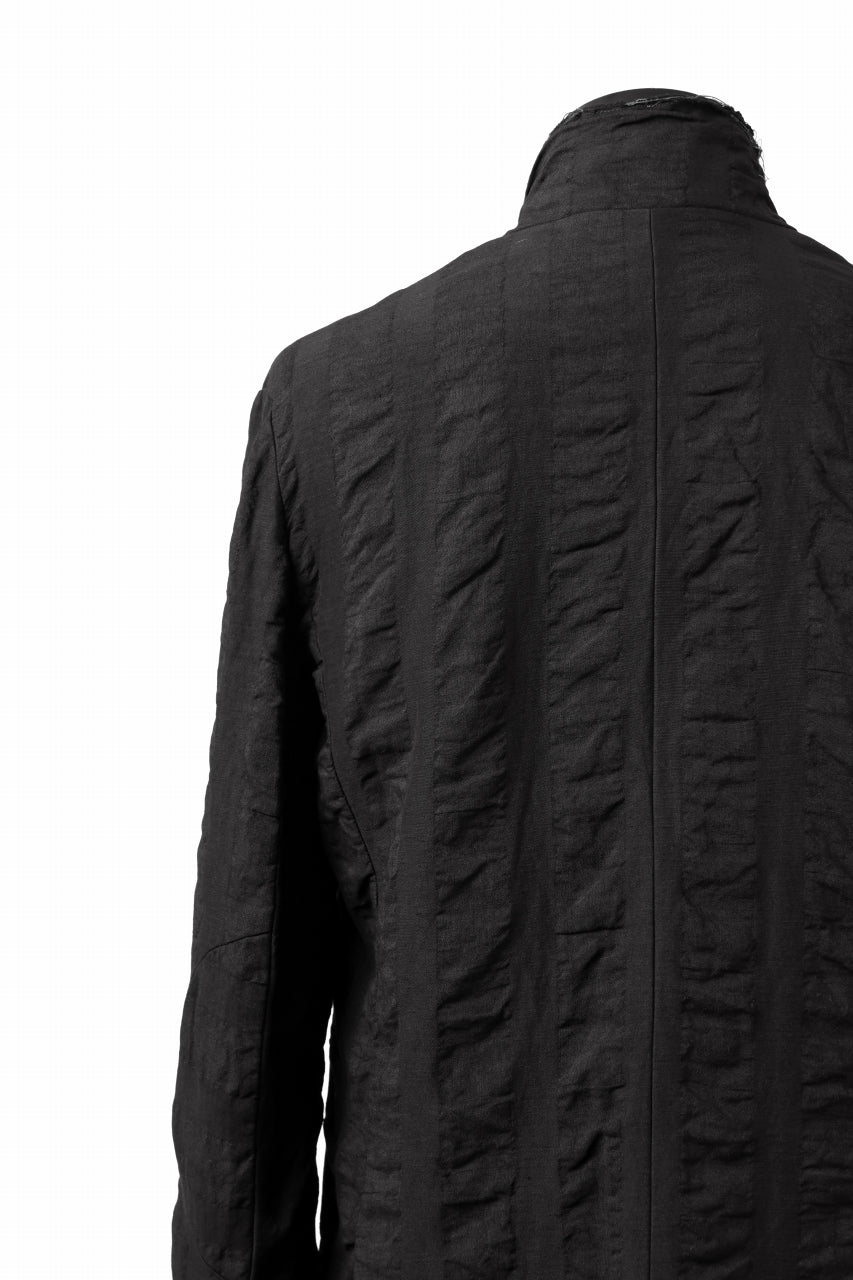 画像をギャラリービューアに読み込む, SOSNOVSKA SQUEEZED STRIPE JACKET (BLACK)