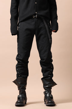 画像をギャラリービューアに読み込む, m.a+ 3 pocket silver cross studds tight pants / P1CM/S/CM4 (BLACK)