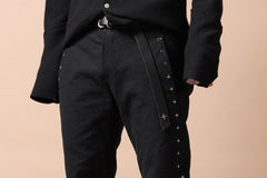 画像をギャラリービューアに読み込む, m.a+ 3 pocket silver cross studds tight pants / P1CM/S/CM4 (BLACK)