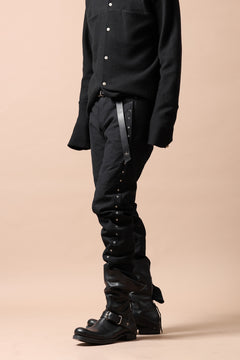 画像をギャラリービューアに読み込む, m.a+ 3 pocket silver cross studds tight pants / P1CM/S/CM4 (BLACK)