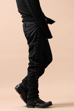 画像をギャラリービューアに読み込む, m.a+ 3 pocket silver cross studds tight pants / P1CM/S/CM4 (BLACK)