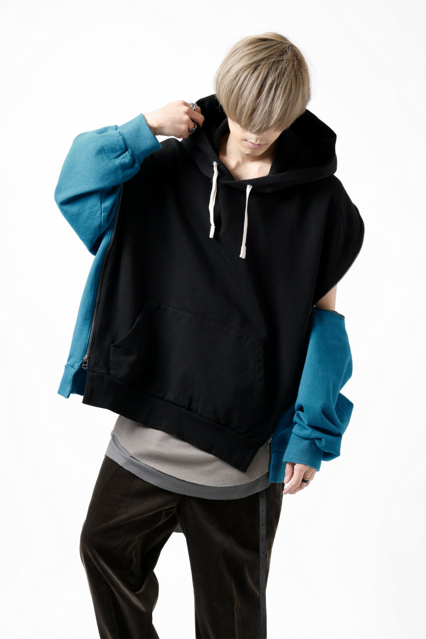 画像をギャラリービューアに読み込む, FACETASM ZIPPER SWEAT HOODIE (BLACK)