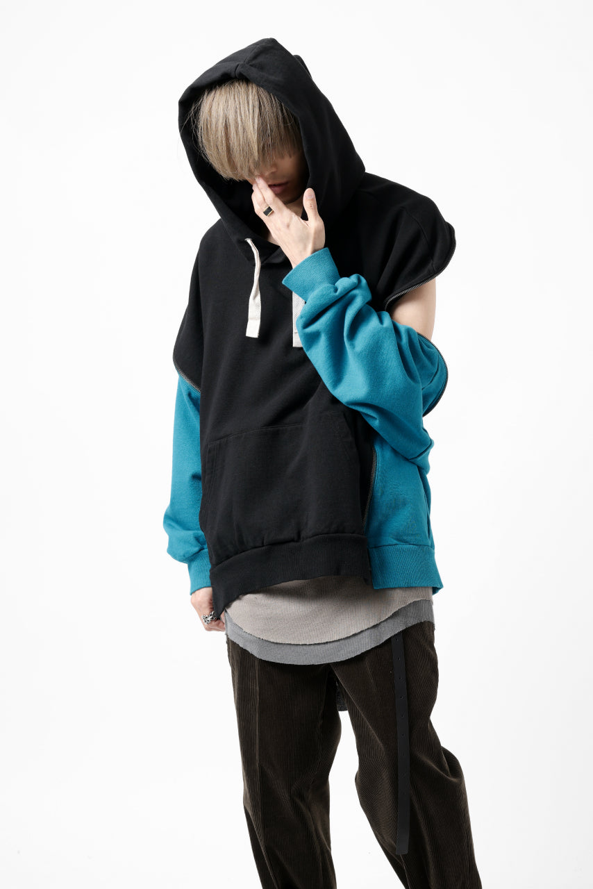 画像をギャラリービューアに読み込む, FACETASM ZIPPER SWEAT HOODIE (BLACK)