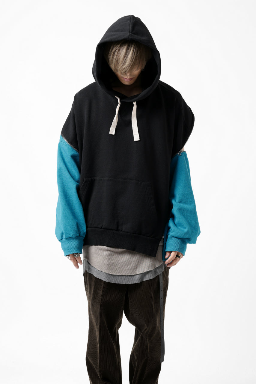 画像をギャラリービューアに読み込む, FACETASM ZIPPER SWEAT HOODIE (BLACK)