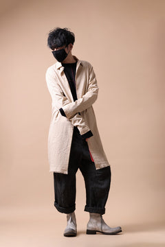 画像をギャラリービューアに読み込む, m.a+ medium fit long shirt / H222L/CSST1 (NATURAL/RED/BLACK)