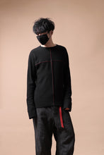 画像をギャラリービューアに読み込む, m.a+ hand stiched one piece long sleeve t-shirt / T211D-CM/JWM (BLACK)