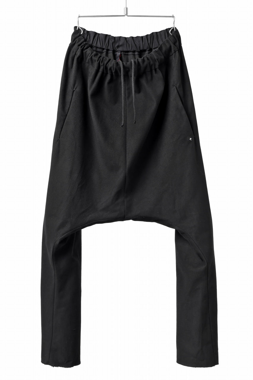 Load image into Gallery viewer, m.a+ 2 vertical pocket elastic waist sarouel / PU521/CE6 (BLACK)