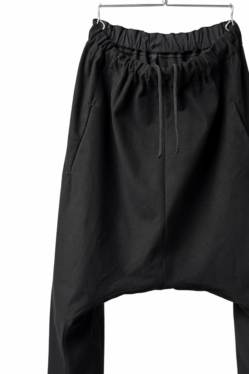 Load image into Gallery viewer, m.a+ 2 vertical pocket elastic waist sarouel / PU521/CE6 (BLACK)