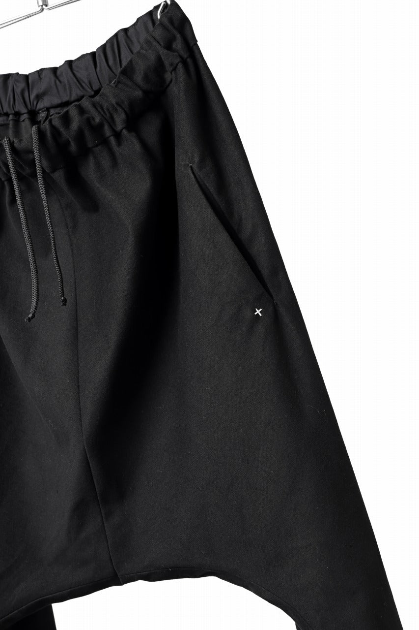 Load image into Gallery viewer, m.a+ 2 vertical pocket elastic waist sarouel / PU521/CE6 (BLACK)